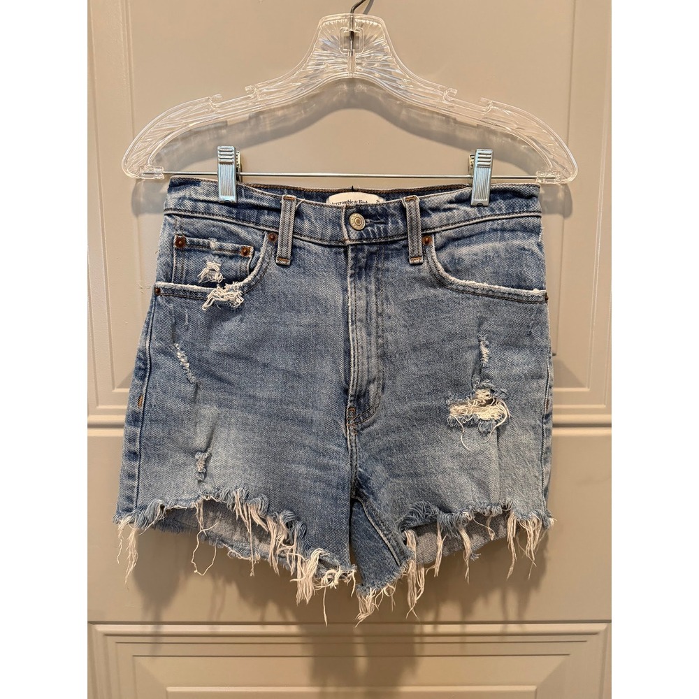 Abercrombie & Fitch High Rise Denim Shorts Size‎ 26/2